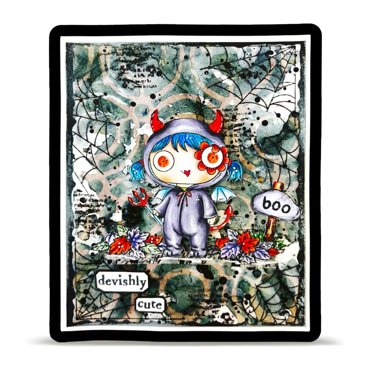 AALL & CREATE AALL & CREATE JANET KLEIN #1420 LIL' BOO A7 CLEAR STAMP SET