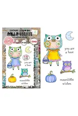 AALL & CREATE AALL & CREATE JANET KLEIN #1421 MOONLIGHT WISHES A7 CLEAR STAMP SET