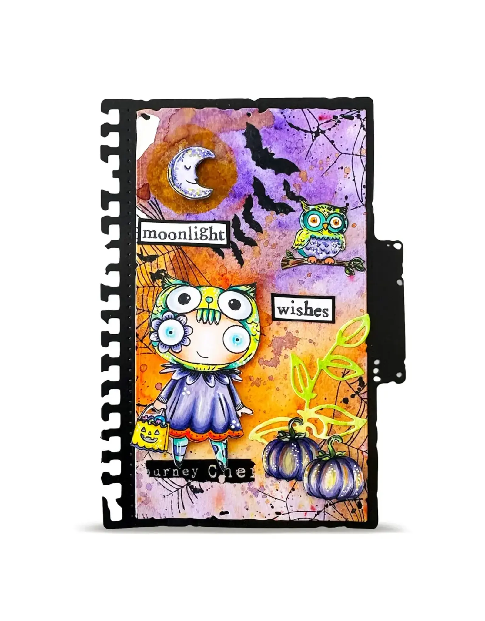 AALL & CREATE AALL & CREATE JANET KLEIN #1421 MOONLIGHT WISHES A7 CLEAR STAMP SET