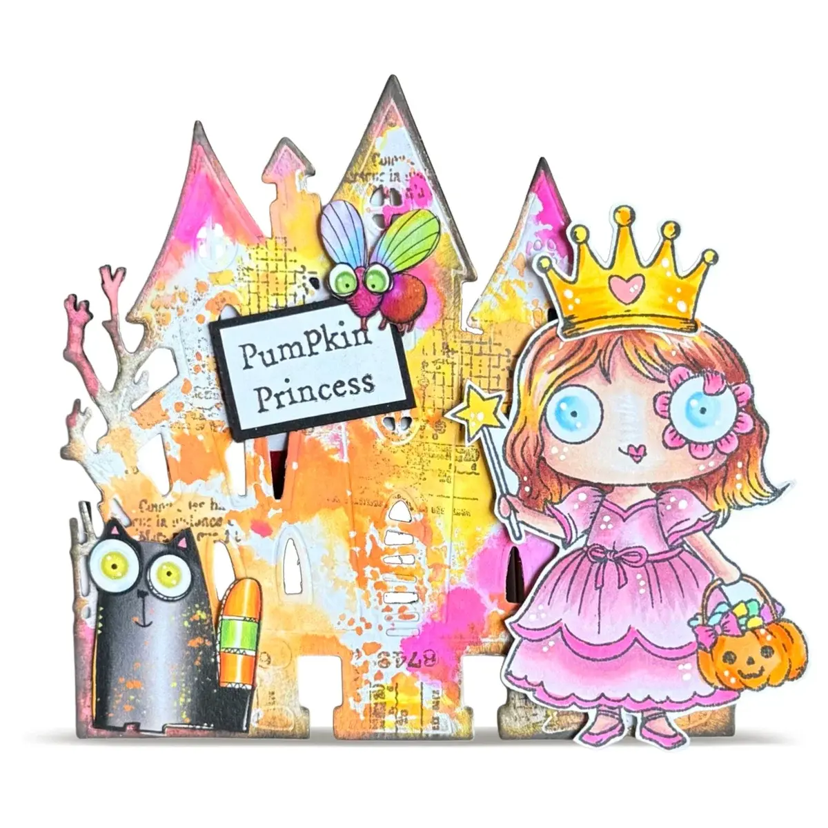 AALL & CREATE AALL & CREATE JANET KLEIN #1423 PUMPKIN PRINCESS A7 CLEAR STAMP SET