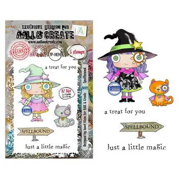 AALL & CREATE AALL & CREATE JANET KLEIN #1424 SPELLBOUND A7 CLEAR STAMP SET