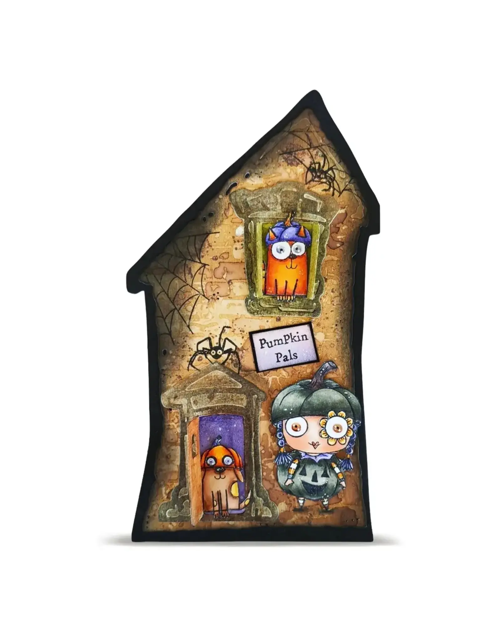 AALL & CREATE AALL & CREATE JANET KLEIN #1426 PUMPKIN PALS A7 CLEAR STAMP SET