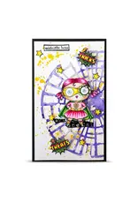 AALL & CREATE AALL & CREATE JANET KLEIN #1427 MIDNIGHT HERO A7 CLEAR STAMP SET