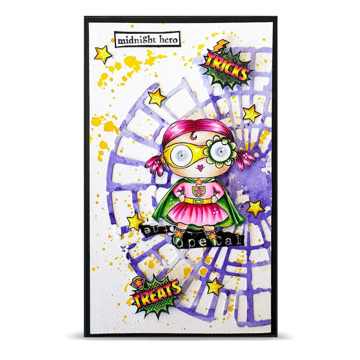 AALL & CREATE AALL & CREATE JANET KLEIN #1427 MIDNIGHT HERO A7 CLEAR STAMP SET