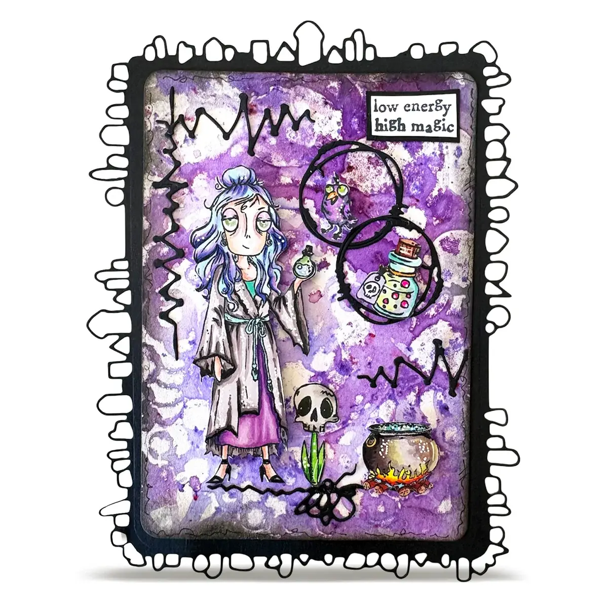 AALL & CREATE AALL & CREATE JANET KLEIN #1428 MYSTIC DEE A7 CLEAR STAMP SET