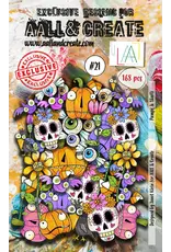 AALL & CREATE AALL & CREATE JANET KLEIN #21 PUMPS & SKULLZ EPHEMERA DIE CUTS 168/PK