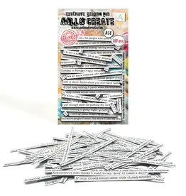 AALL & CREATE AALL & CREATE AUTOUR DE MWA #50 HILARIOUS HEADLINES EPHEMERA DIE CUTS 189/PK