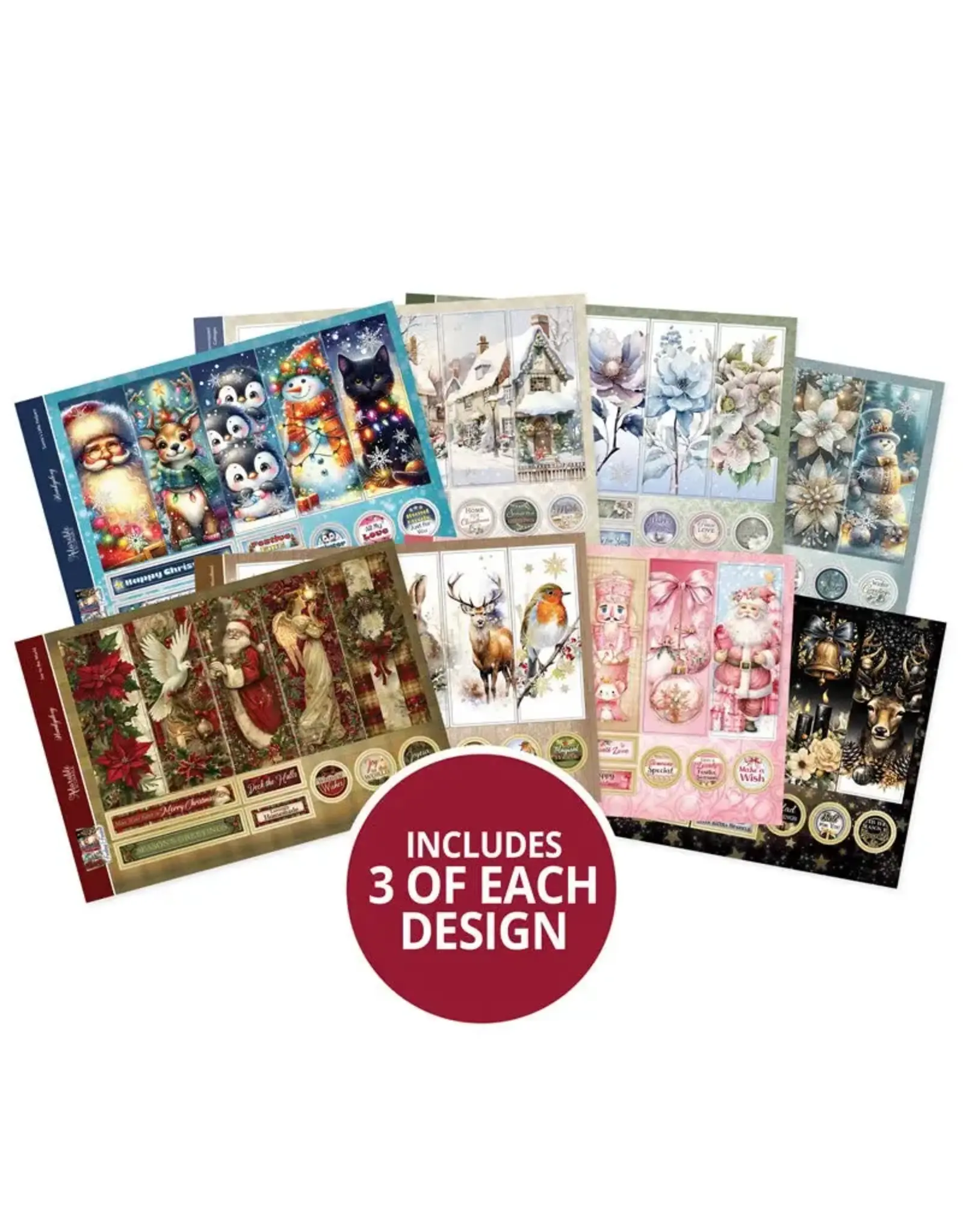 HUNKYDORY CRAFTS LTD. HUNKYDORY FEELING FESTIVE BOOKMARK TOPPERS