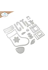 ELIZABETH CRAFT DESIGNS ELIZABETH CRAFT DESIGNS CUTE & WHIMSICAL SNUGGLE SEASON STOCKING DIE SET
