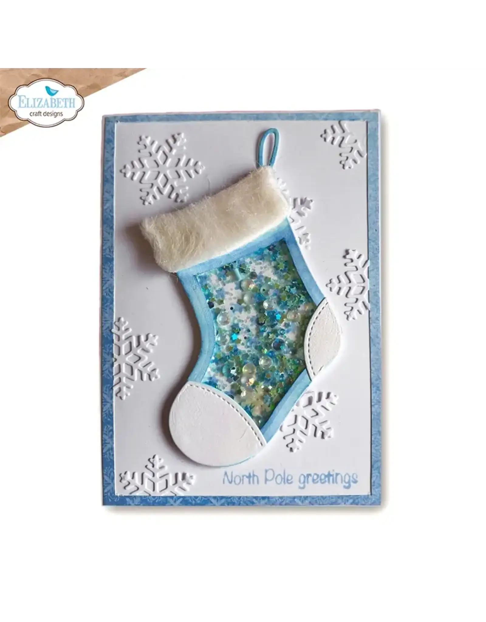 ELIZABETH CRAFT DESIGNS ELIZABETH CRAFT DESIGNS CUTE & WHIMSICAL SNUGGLE SEASON STOCKING DIE SET