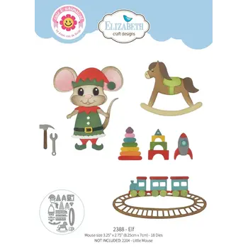 ELIZABETH CRAFT DESIGNS ELIZABETH CRAFT DESIGNS CUTE & WHIMSICAL SNUGGLE SEASON ELF DIE SET