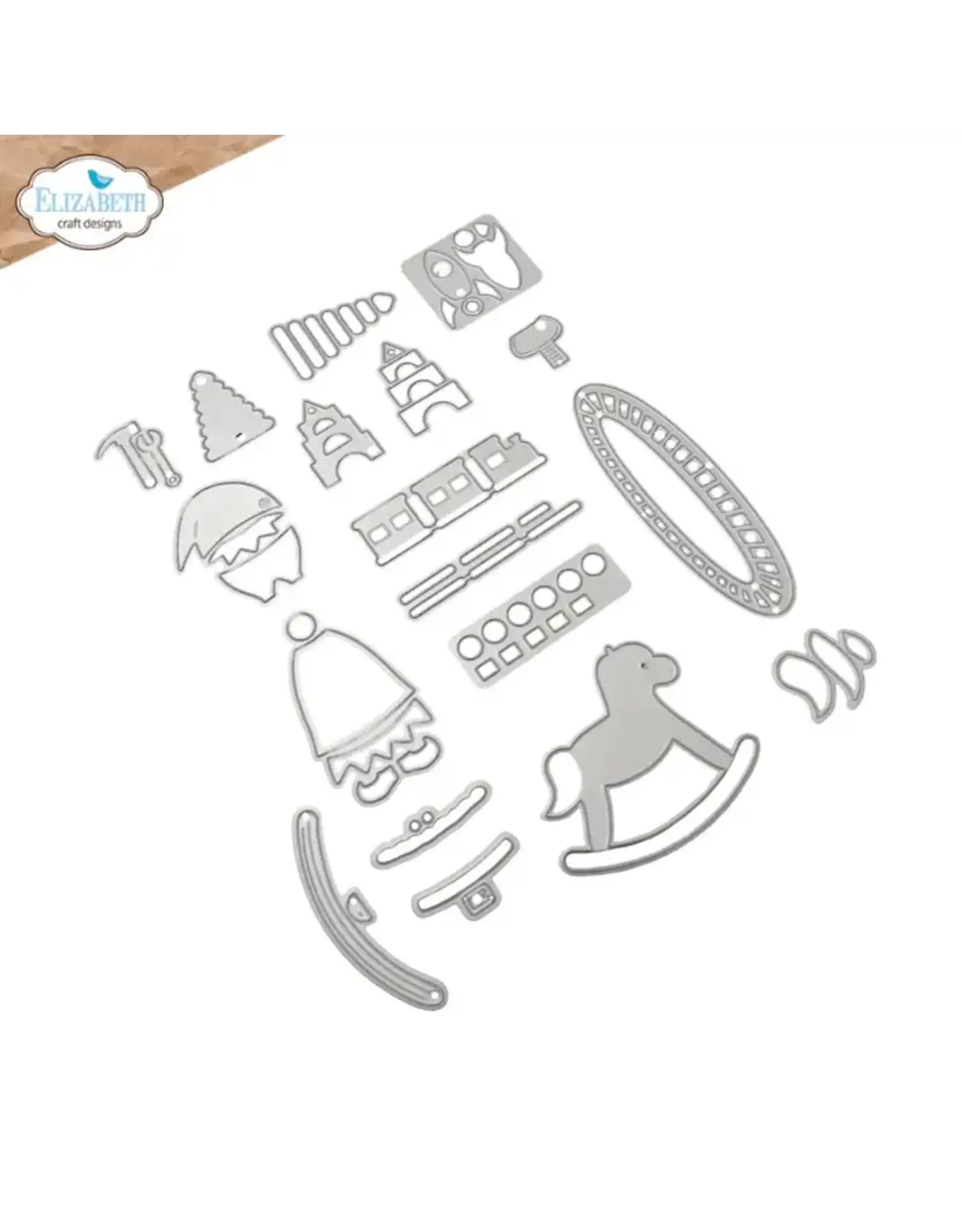 ELIZABETH CRAFT DESIGNS ELIZABETH CRAFT DESIGNS CUTE & WHIMSICAL SNUGGLE SEASON ELF DIE SET
