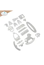 ELIZABETH CRAFT DESIGNS ELIZABETH CRAFT DESIGNS CUTE & WHIMSICAL SNUGGLE SEASON ELF DIE SET
