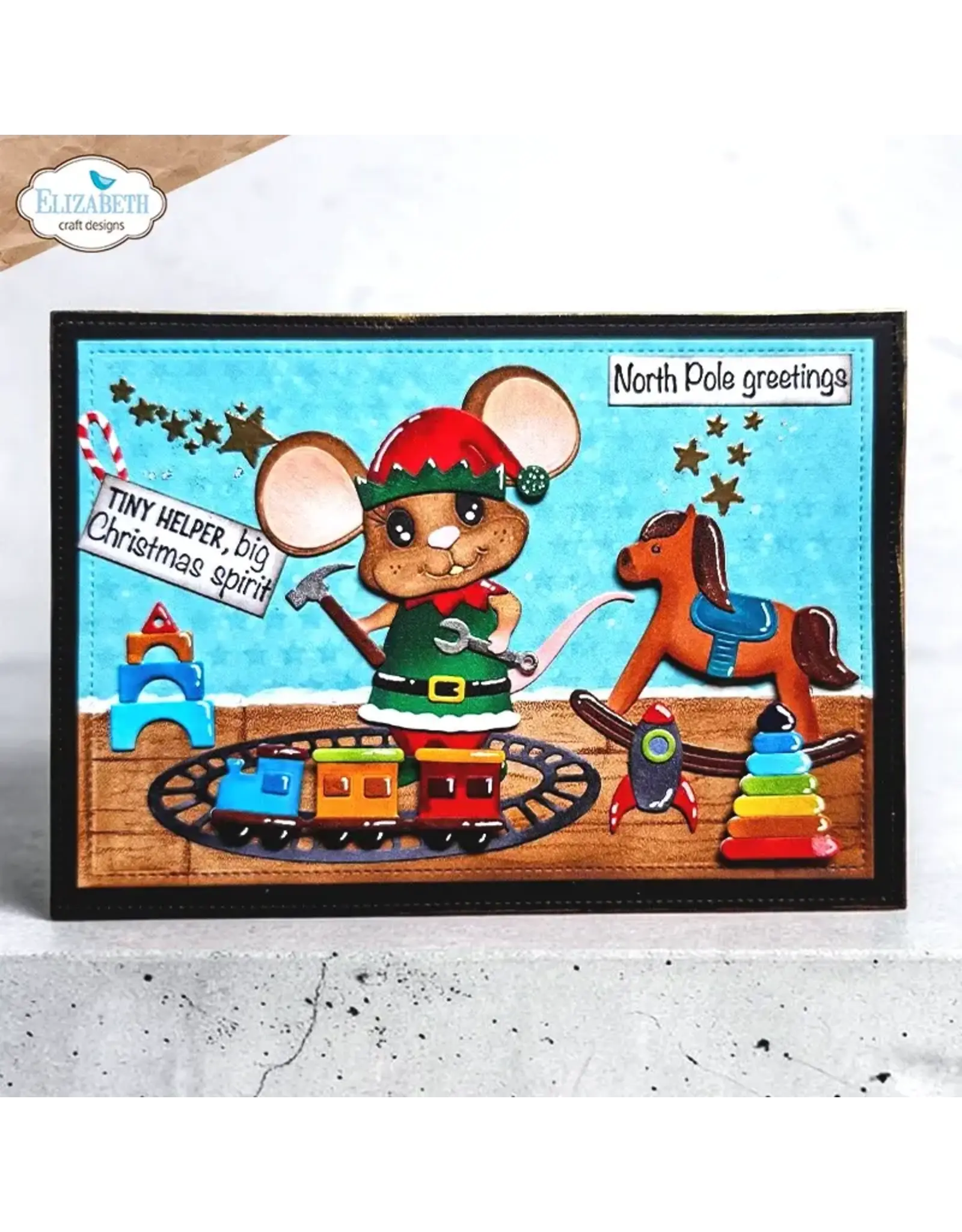 ELIZABETH CRAFT DESIGNS ELIZABETH CRAFT DESIGNS CUTE & WHIMSICAL SNUGGLE SEASON ELF DIE SET