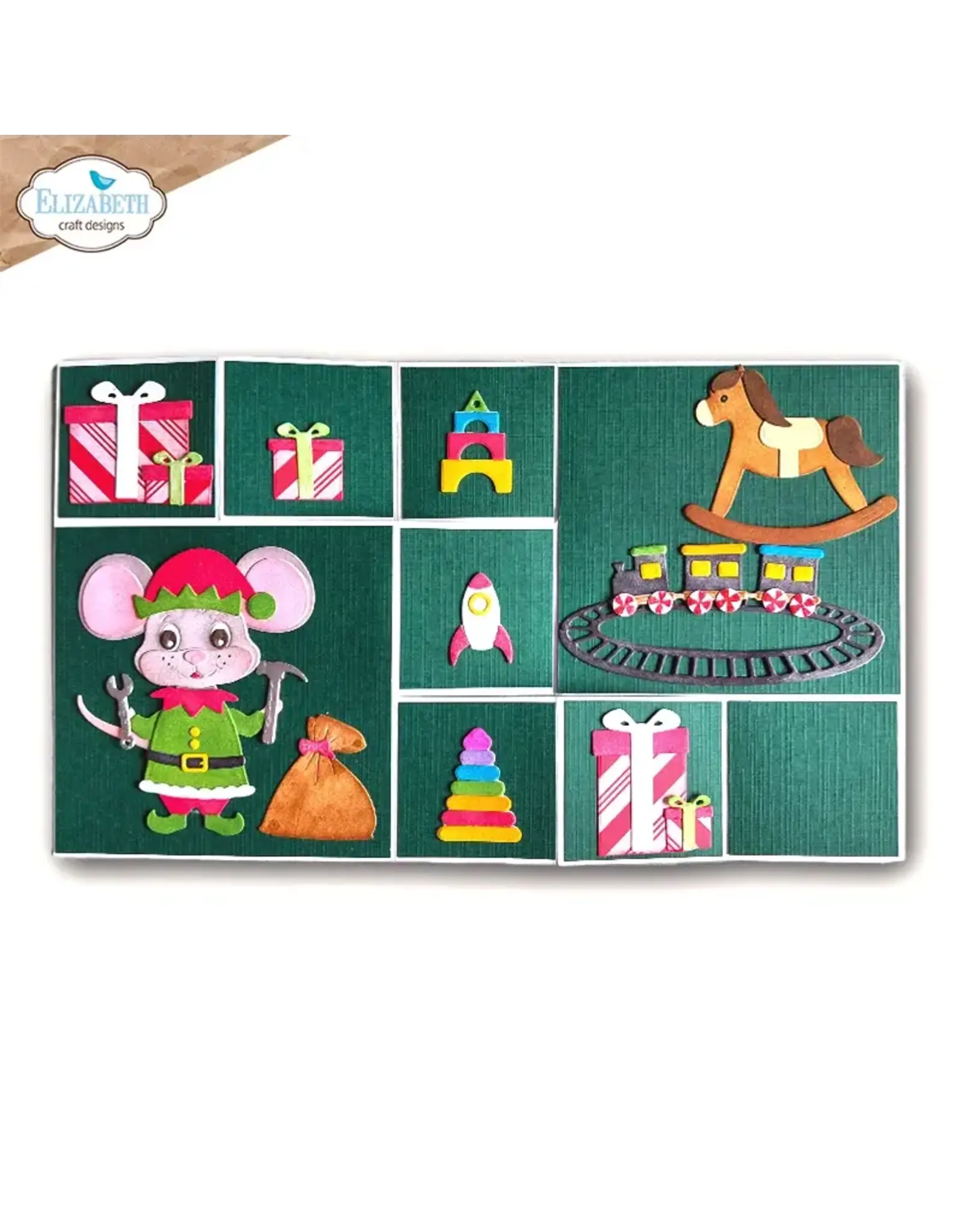 ELIZABETH CRAFT DESIGNS ELIZABETH CRAFT DESIGNS CUTE & WHIMSICAL SNUGGLE SEASON ELF DIE SET