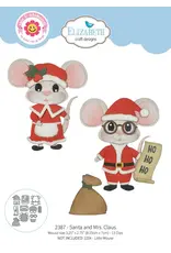 ELIZABETH CRAFT DESIGNS ELIZABETH CRAFT DESIGNS CUTE & WHIMSICAL SNUGGLE SEASON SANTA AND MRS. CLAUS DIE SET