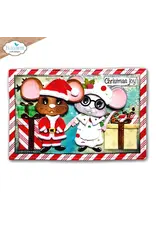 ELIZABETH CRAFT DESIGNS ELIZABETH CRAFT DESIGNS CUTE & WHIMSICAL SNUGGLE SEASON SANTA AND MRS. CLAUS DIE SET