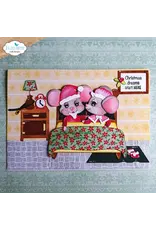 ELIZABETH CRAFT DESIGNS ELIZABETH CRAFT DESIGNS CUTE & WHIMSICAL SNUGGLE SEASON SANTA AND MRS. CLAUS DIE SET