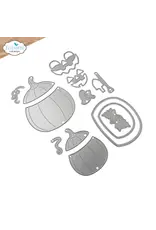 ELIZABETH CRAFT DESIGNS ELIZABETH CRAFT DESIGNS CUTE & WHIMSICAL SNUGGLE SEASON JACK-O'-LANTERN DIE SET