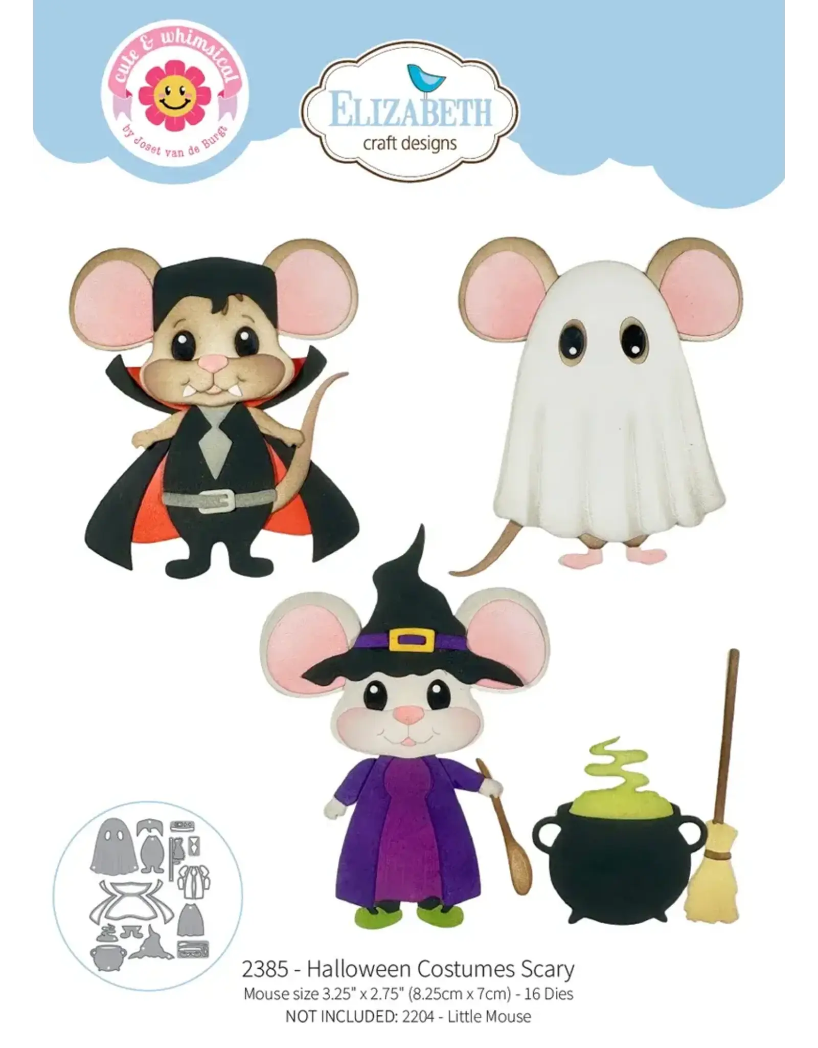 ELIZABETH CRAFT DESIGNS ELIZABETH CRAFT DESIGNS CUTE & WHIMSICAL SNUGGLE SEASON HALLOWEEN COSTUMES SCARY DIE SET