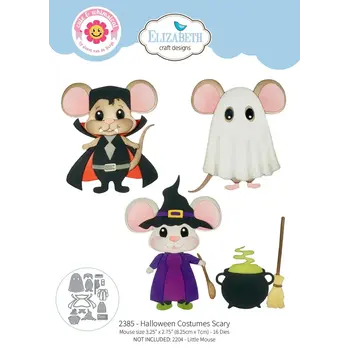 ELIZABETH CRAFT DESIGNS ELIZABETH CRAFT DESIGNS CUTE & WHIMSICAL SNUGGLE SEASON HALLOWEEN COSTUMES SCARY DIE SET