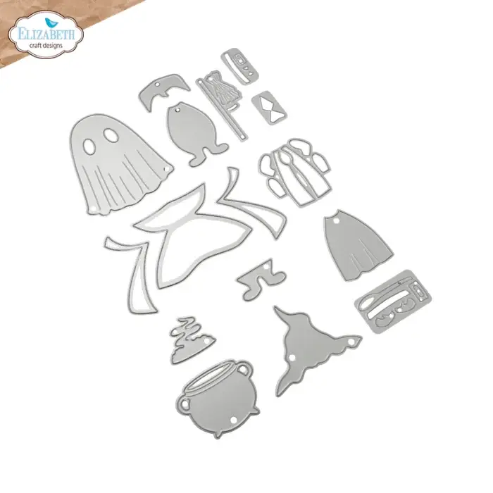 ELIZABETH CRAFT DESIGNS ELIZABETH CRAFT DESIGNS CUTE & WHIMSICAL SNUGGLE SEASON HALLOWEEN COSTUMES SCARY DIE SET