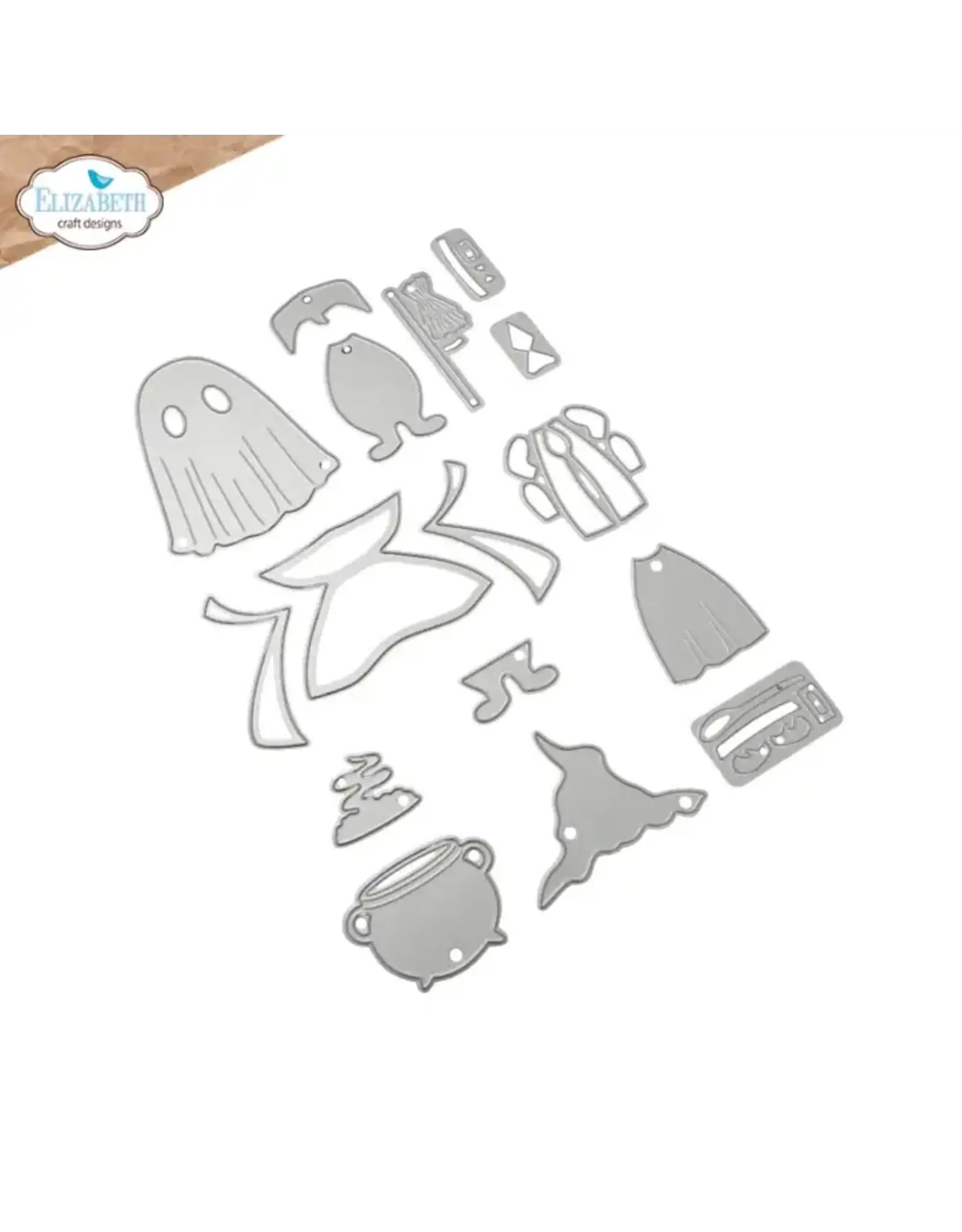 ELIZABETH CRAFT DESIGNS ELIZABETH CRAFT DESIGNS CUTE & WHIMSICAL SNUGGLE SEASON HALLOWEEN COSTUMES SCARY DIE SET