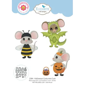 ELIZABETH CRAFT DESIGNS ELIZABETH CRAFT DESIGNS CUTE & WHIMSICAL SNUGGLE SEASON HALLOWEEN COSTUMES CUTE DIE SET