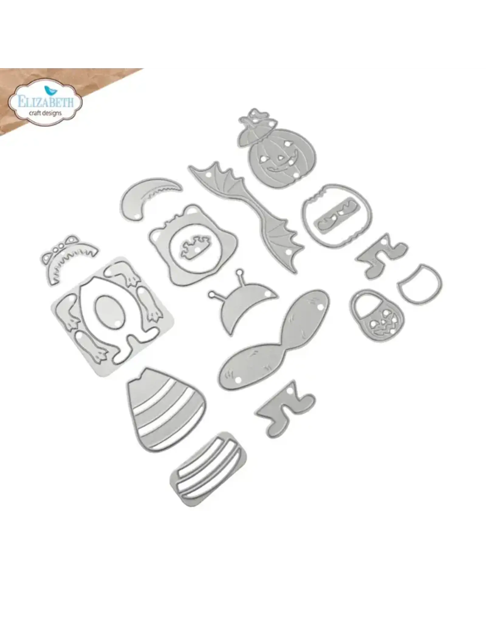ELIZABETH CRAFT DESIGNS ELIZABETH CRAFT DESIGNS CUTE & WHIMSICAL SNUGGLE SEASON HALLOWEEN COSTUMES CUTE DIE SET