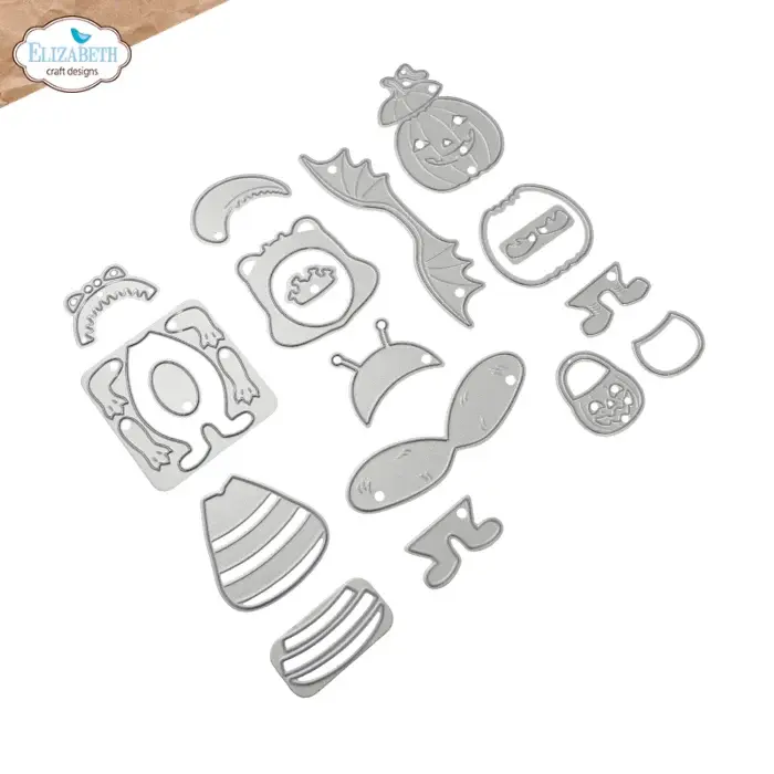 ELIZABETH CRAFT DESIGNS ELIZABETH CRAFT DESIGNS CUTE & WHIMSICAL SNUGGLE SEASON HALLOWEEN COSTUMES CUTE DIE SET