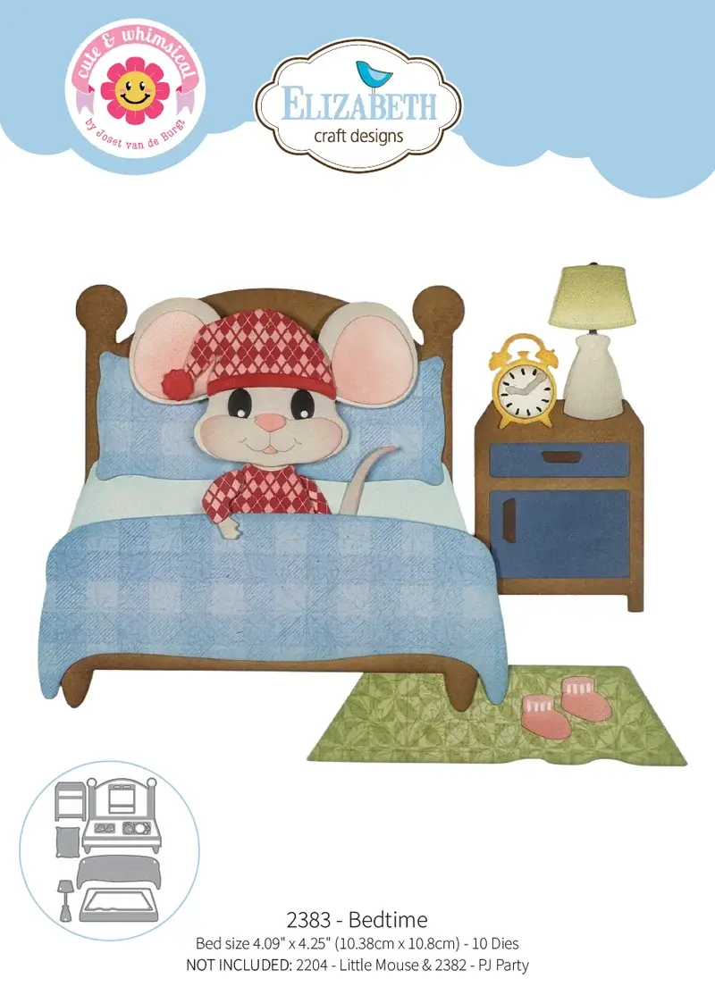 ELIZABETH CRAFT DESIGNS ELIZABETH CRAFT DESIGNS CUTE & WHIMSICAL SNUGGLE SEASON BEDTIME DIE SET