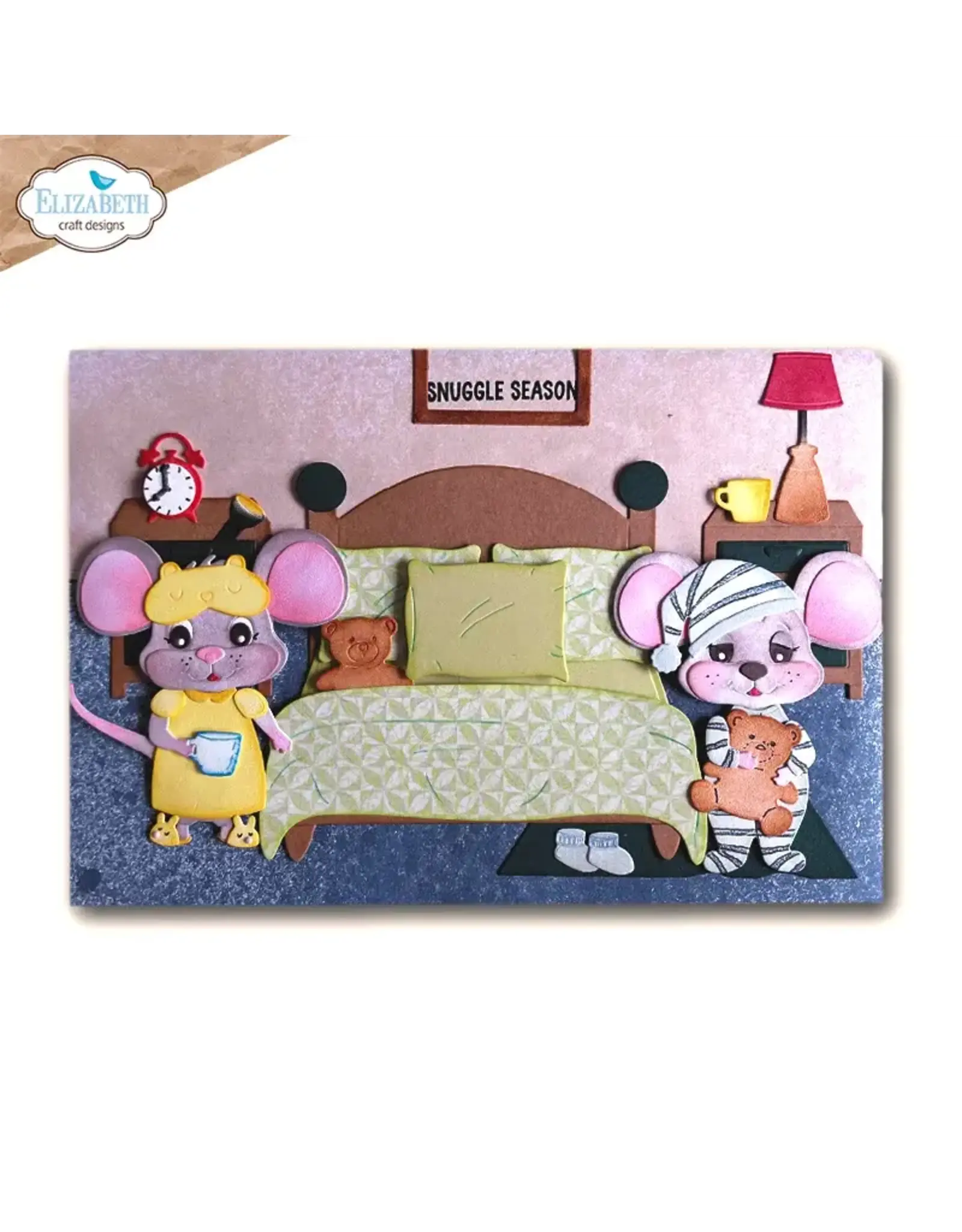 ELIZABETH CRAFT DESIGNS ELIZABETH CRAFT DESIGNS CUTE & WHIMSICAL SNUGGLE SEASON BEDTIME DIE SET