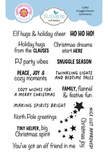 ELIZABETH CRAFT DESIGNS ELIZABETH CRAFT DESIGNS CUTE & WHIMSICAL SNUGGLE SEASON SENTIMENTS CLEAR STAMP SET