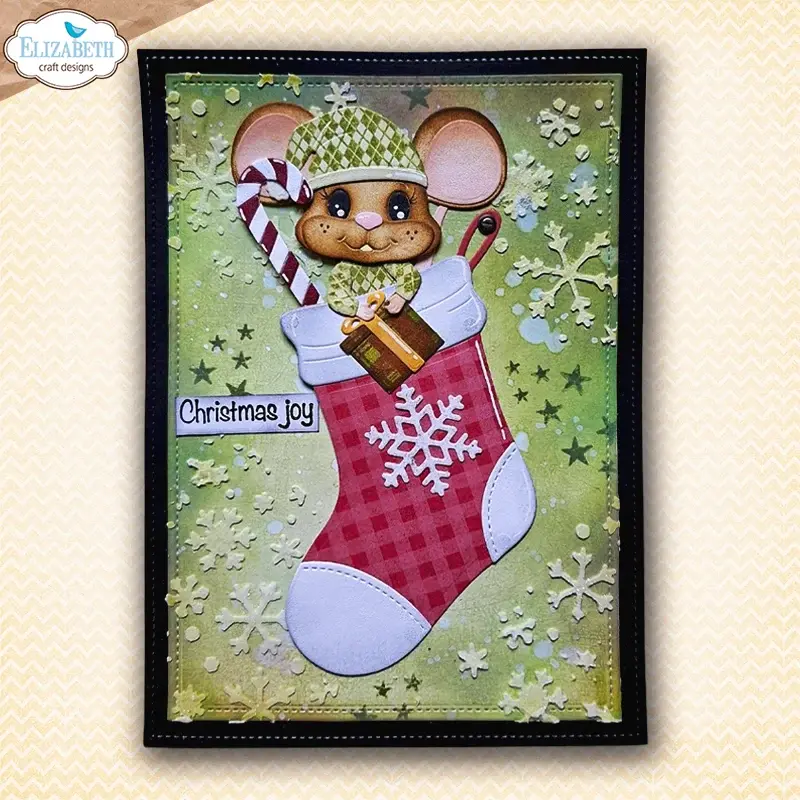 ELIZABETH CRAFT DESIGNS ELIZABETH CRAFT DESIGNS CUTE & WHIMSICAL SNUGGLE SEASON TEXTILE CLEAR STAMP SET