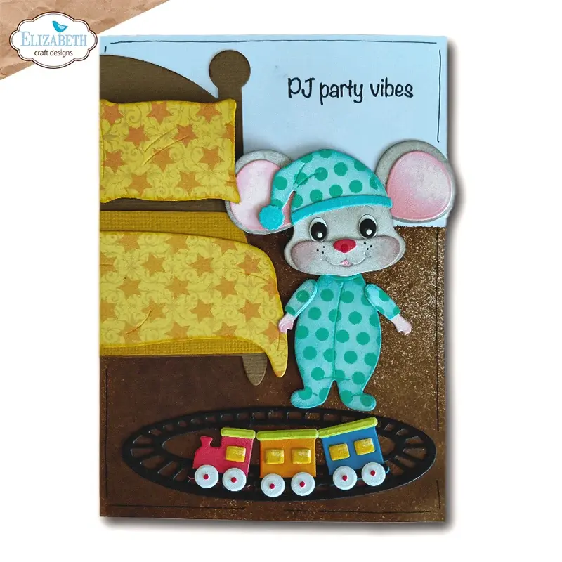 ELIZABETH CRAFT DESIGNS ELIZABETH CRAFT DESIGNS CUTE & WHIMSICAL SNUGGLE SEASON TEXTILE CLEAR STAMP SET