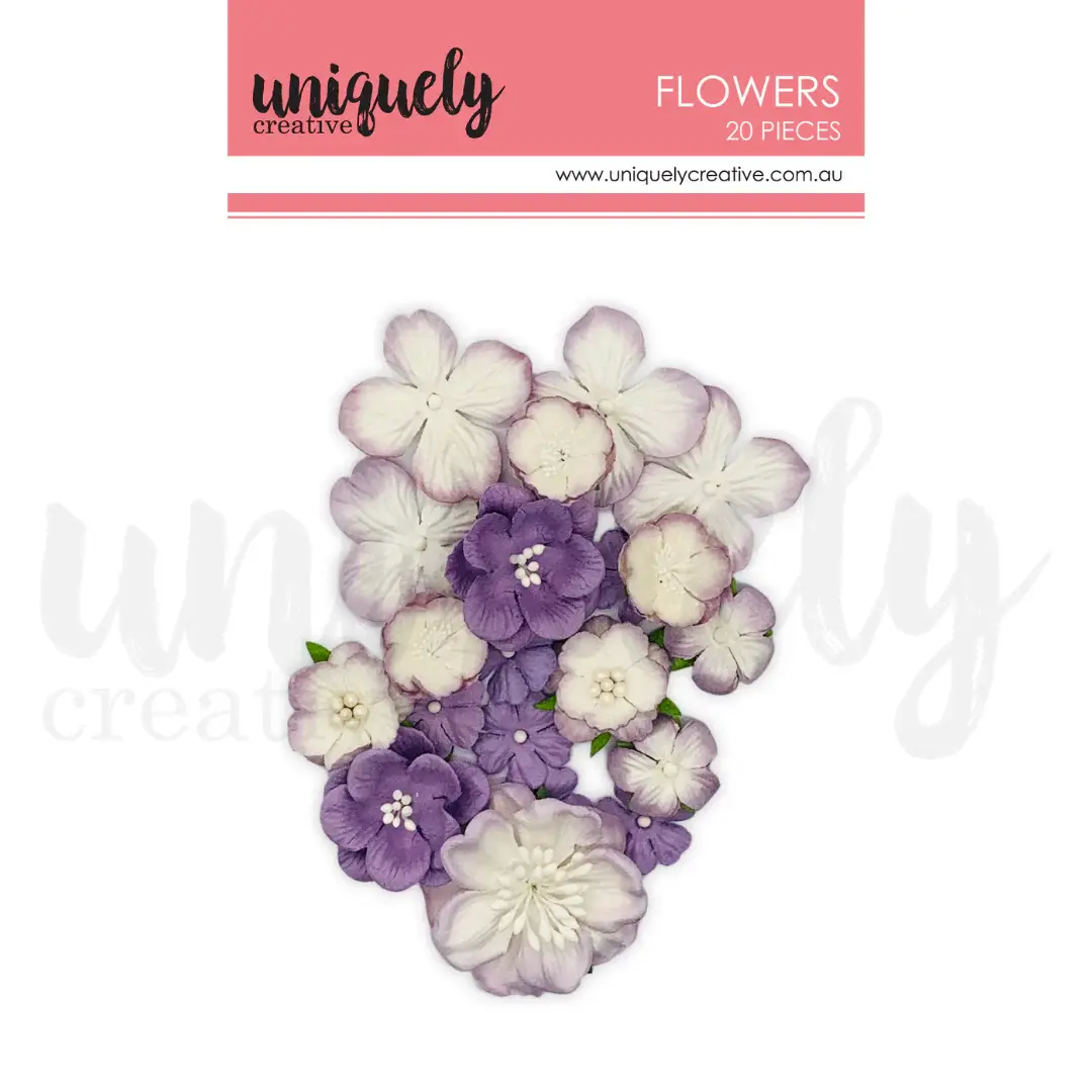 UNIQUELY CREATIVE UNIQUELY CREATIVE DUSTY PURPLE FLOWERS