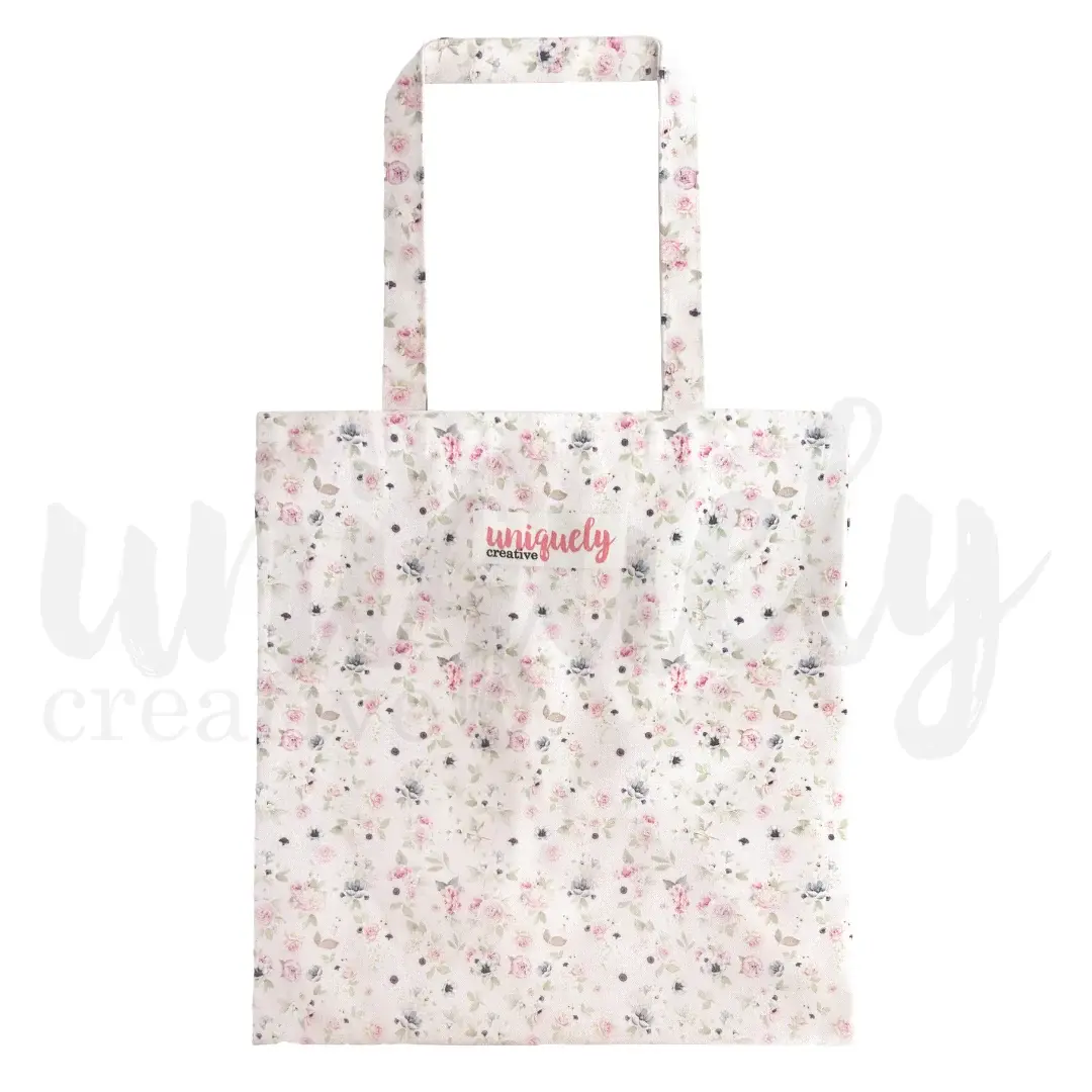 UNIQUELY CREATIVE UNIQUELY CREATIVE FLORAL CANVAS BAG