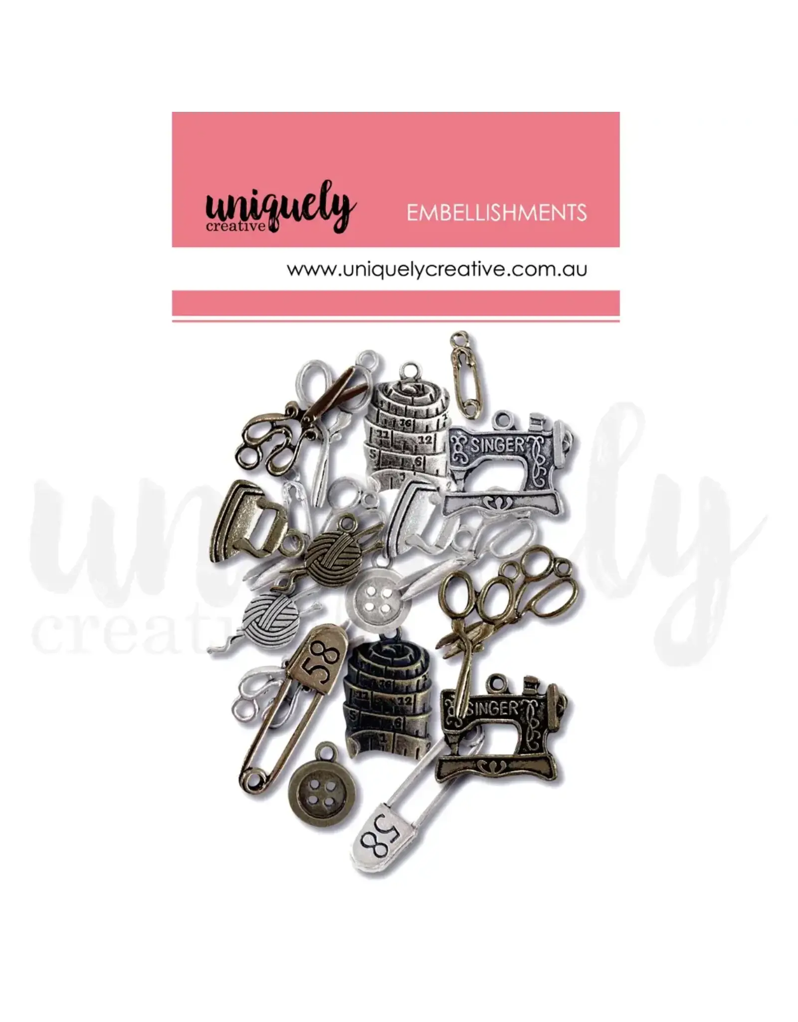 UNIQUELY CREATIVE UNIQUELY CREATIVE CRAFTERS TOOLS METAL EMBELLISHMENTS