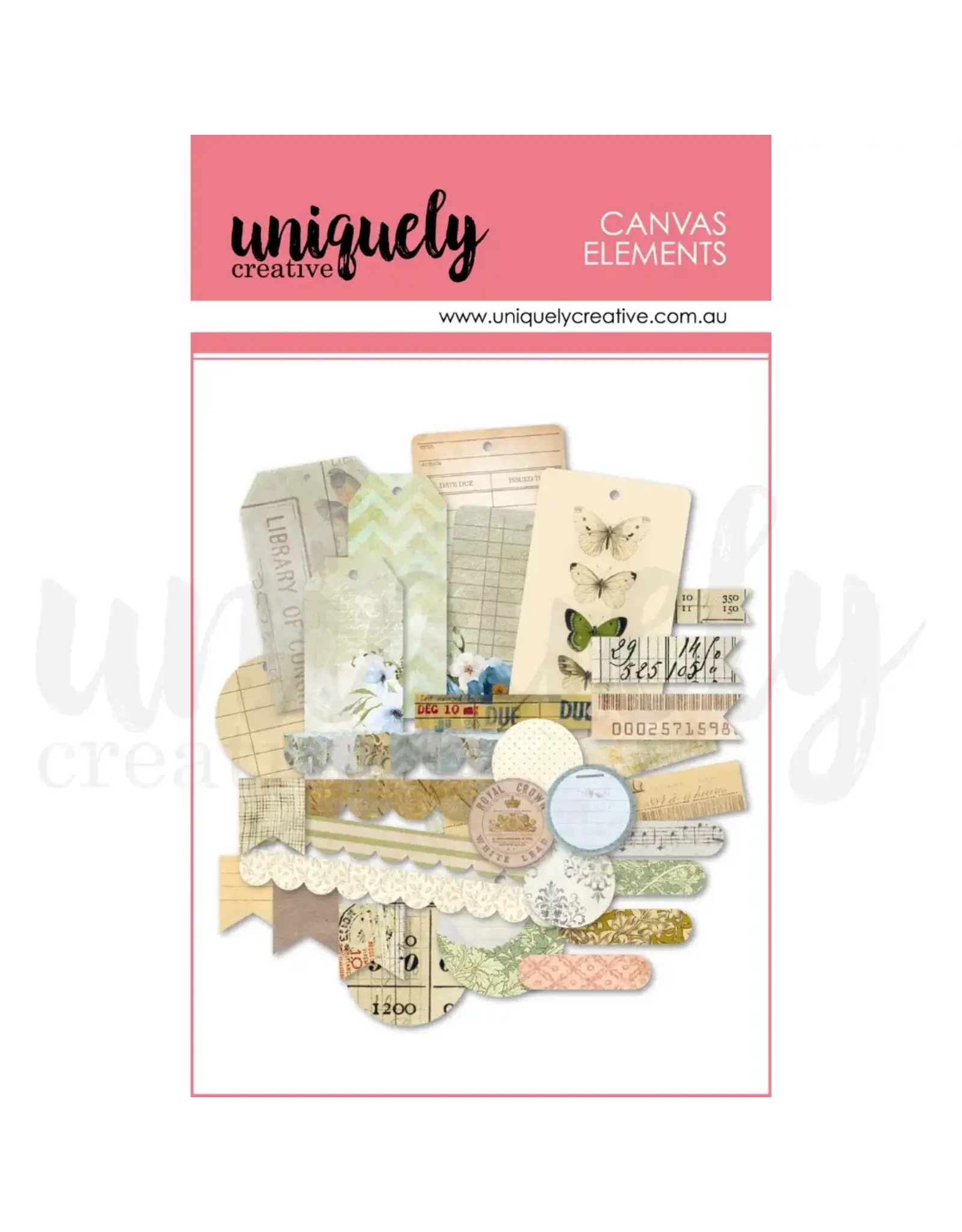 UNIQUELY CREATIVE UNIQUELY CREATIVE VINTAGE CANVAS ELEMENTS