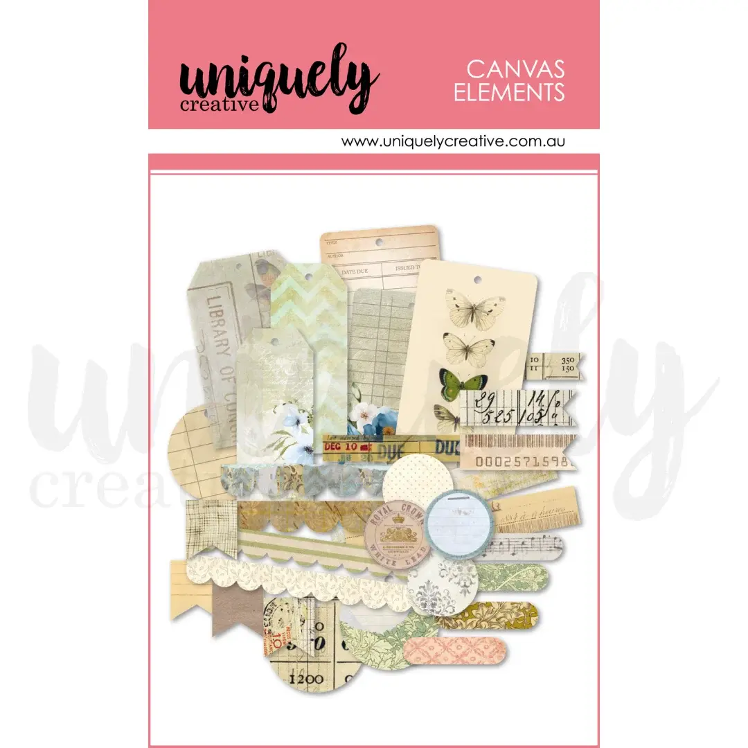 UNIQUELY CREATIVE UNIQUELY CREATIVE VINTAGE CANVAS ELEMENTS