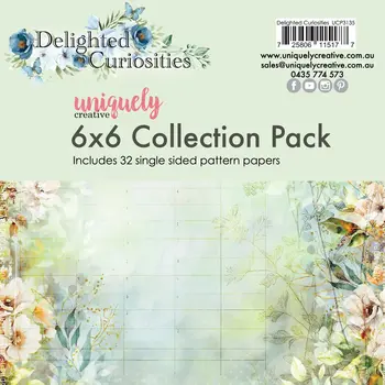 UNIQUELY CREATIVE UNIQUELY CREATIVE DELIGHTED CURIOSITIES 6x6 COLLECTION PACK