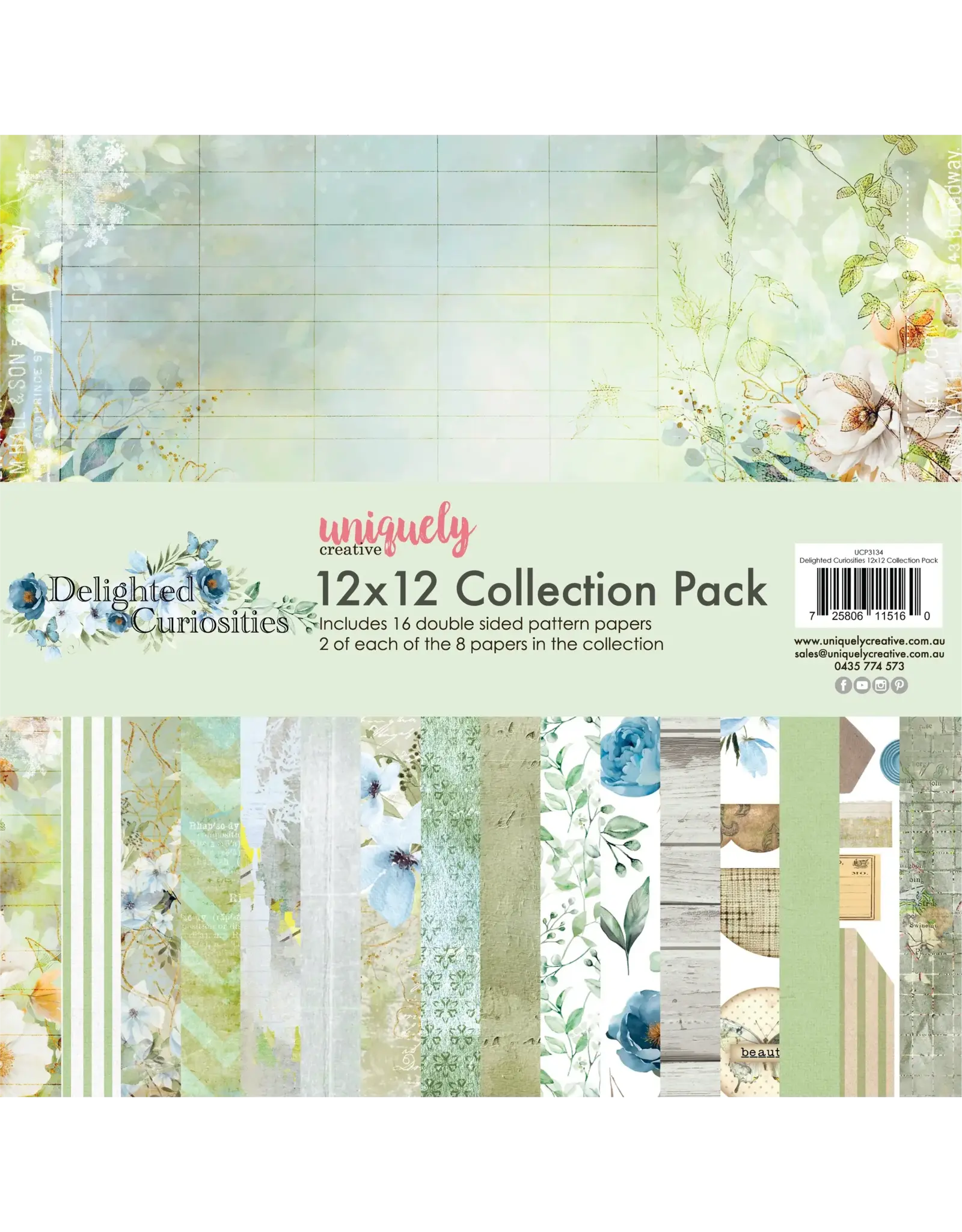 UNIQUELY CREATIVE UNIQUELY CREATIVE DELIGHTED CURIOSITIES 12x12 COLLECTION PACK