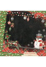 GRAPHIC 45 GRAPHIC 45 MERRY-FUL GREETINGS SNOWMAN LAYOUT 12x12 CARDSTOCK