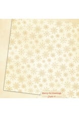 GRAPHIC 45 GRAPHIC 45 MERRY-FUL GREETINGS WINTER WHITE PATTERNS & SOLIDS 12x12 CARDSTOCK