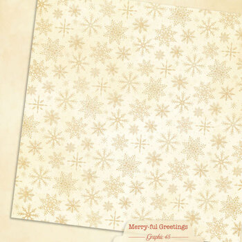 GRAPHIC 45 GRAPHIC 45 MERRY-FUL GREETINGS WINTER WHITE PATTERNS & SOLIDS 12x12 CARDSTOCK