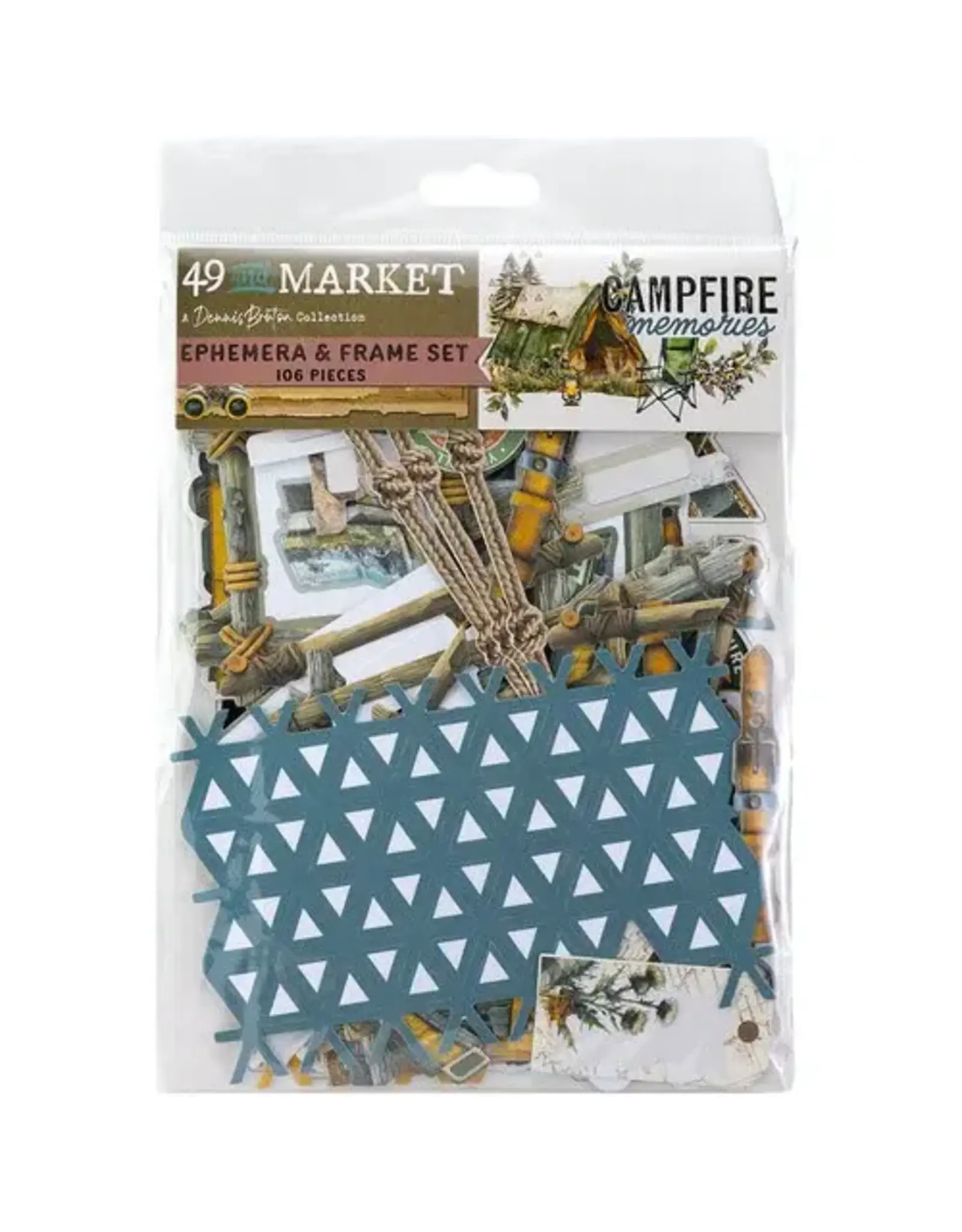 49 AND MARKET 49 AND MARKET CAMPFIRE MEMORIES EPHEMERA FRAMES 106 PIECES