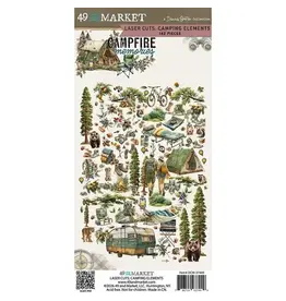 49 AND MARKET 49 AND MARKET CAMPFIRE MEMORIES 6x12 LASER CUT CAMPING ELEMENTS
