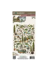 49 AND MARKET 49 AND MARKET CAMPFIRE MEMORIES 6x12 LASER CUT CAMPING ELEMENTS