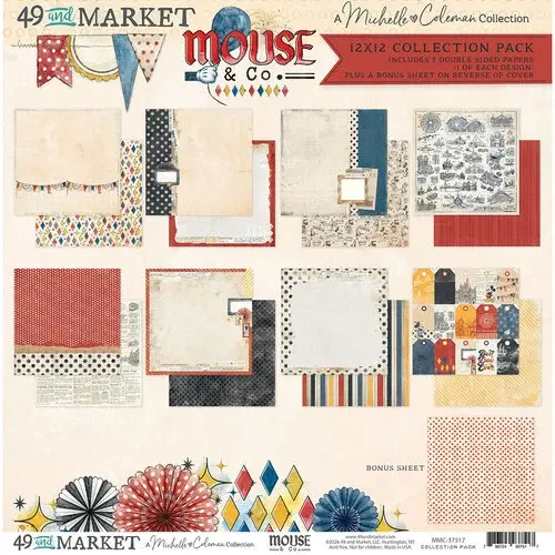 49 AND MARKET 49 AND MARKET MOUSE AND CO 12x12 COLLECTION PACK