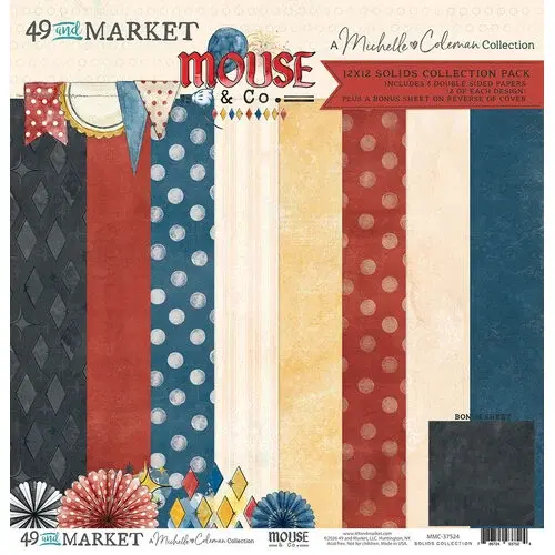 49 AND MARKET 49 AND MARKET MOUSE AND CO SOLIDS 12x12 COLLECTION PACK